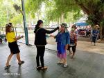 กองสาธารณสุขออกคัดกรองCovid19 ให้กับผู้มารับเบี้ยยังชีพ