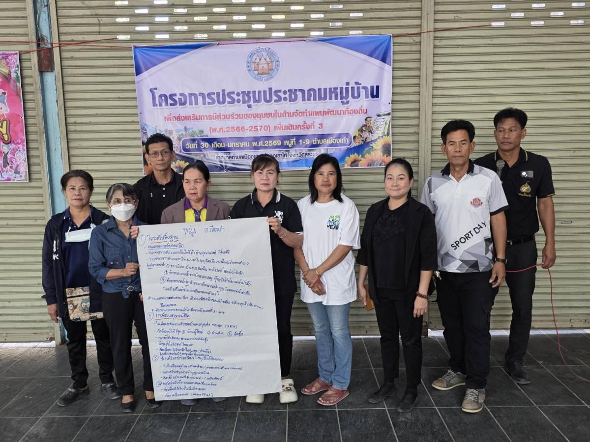 ประชุมประชาคมท้องถิ่นเพื่อจัดทำแผนพัฒนาท้องถิ่น (พ.ศ.2566-2570) เพิ่มเติมครั้งที่ 3